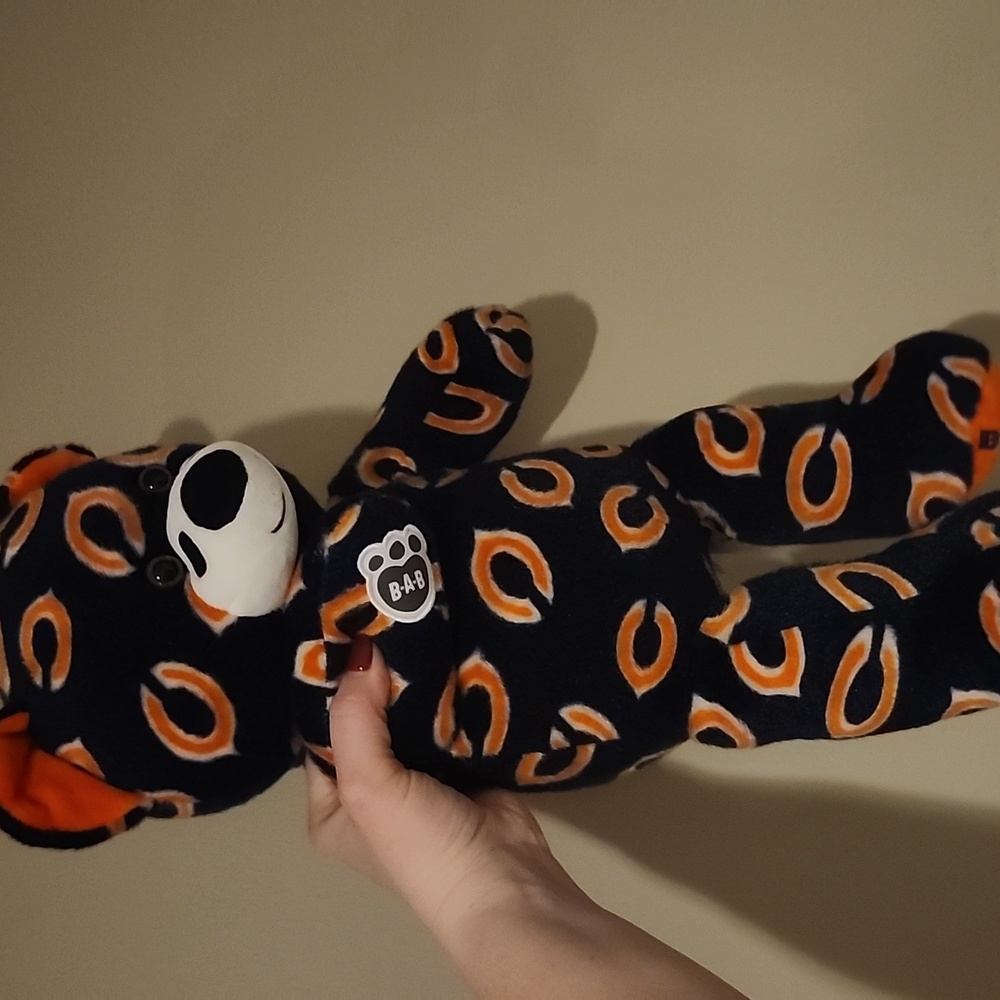 NFL Build A Bear Workshop Chicago Bears Plush Bear Toy with Orange and Navy
